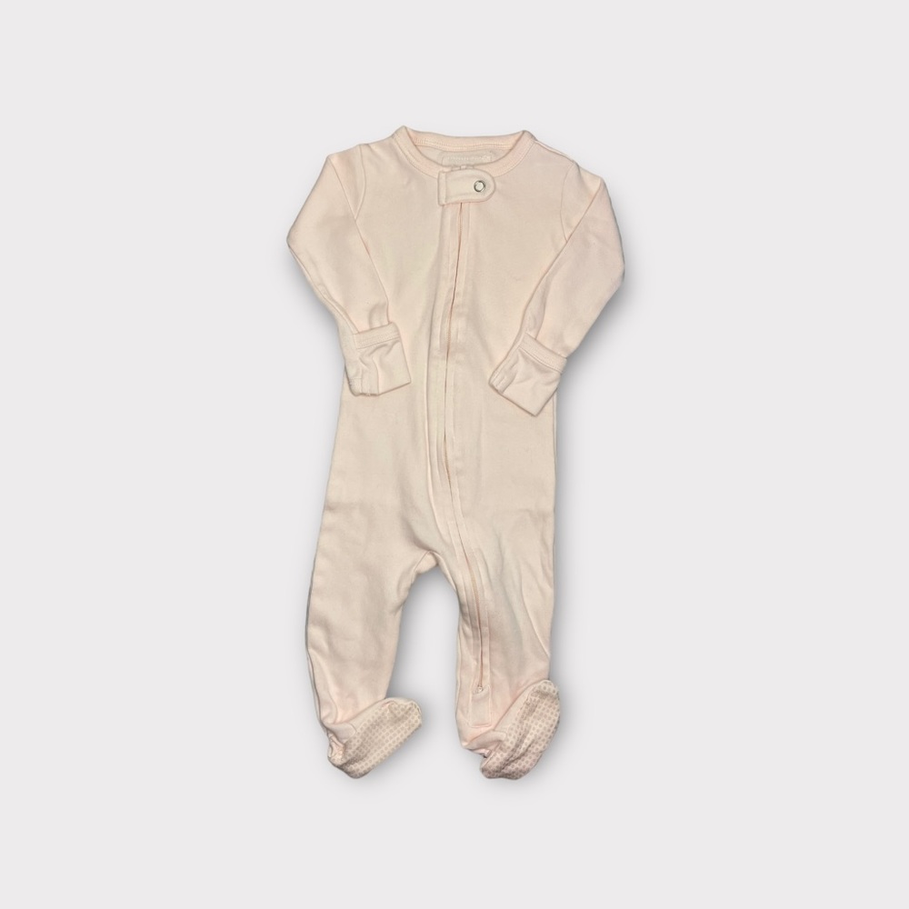 L’ovedbaby Pink Organic Footie Sleeper